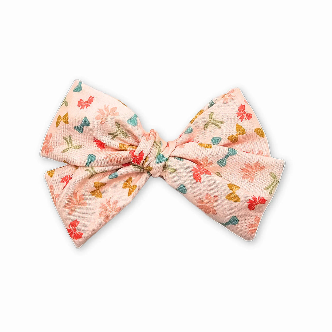 Audrey | Rainbow Ribbons Hand-Tied Hair Bow