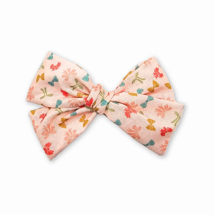 Audrey | Rainbow Ribbons Hand-Tied Hair Bow