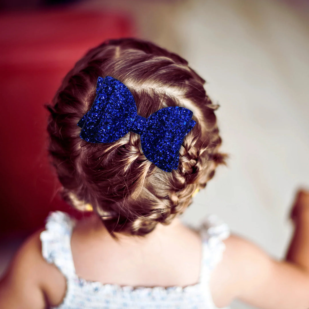 Royal Blue | Josie Glitter Hair Bow