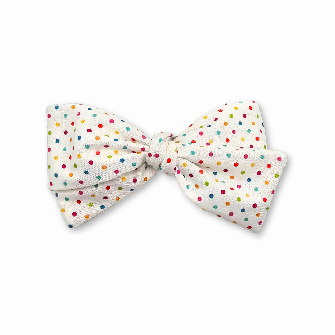 Audrey | Colorful Dots Hand-Tied Hair Bow