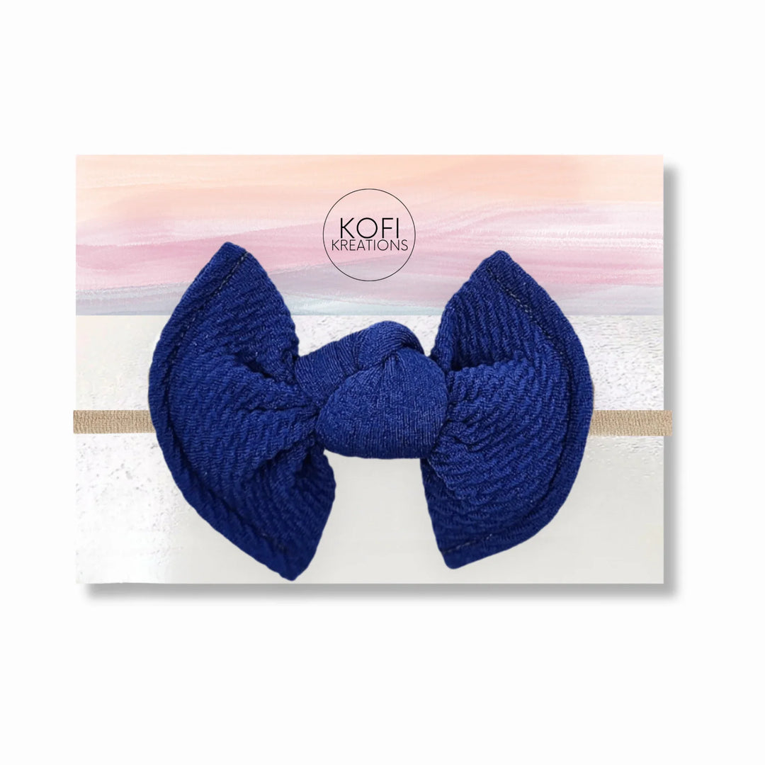 Blue | Knot Hair Bows