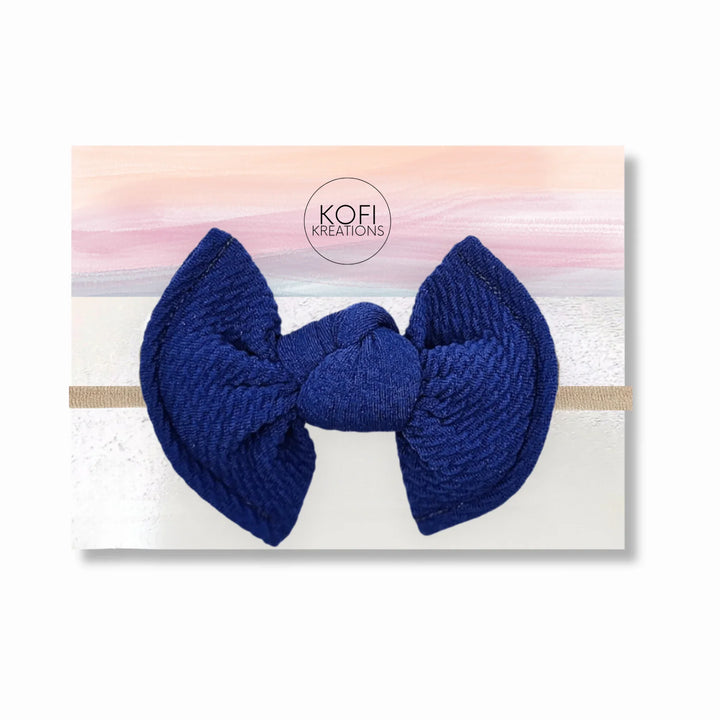Blue | Knot Hair Bows