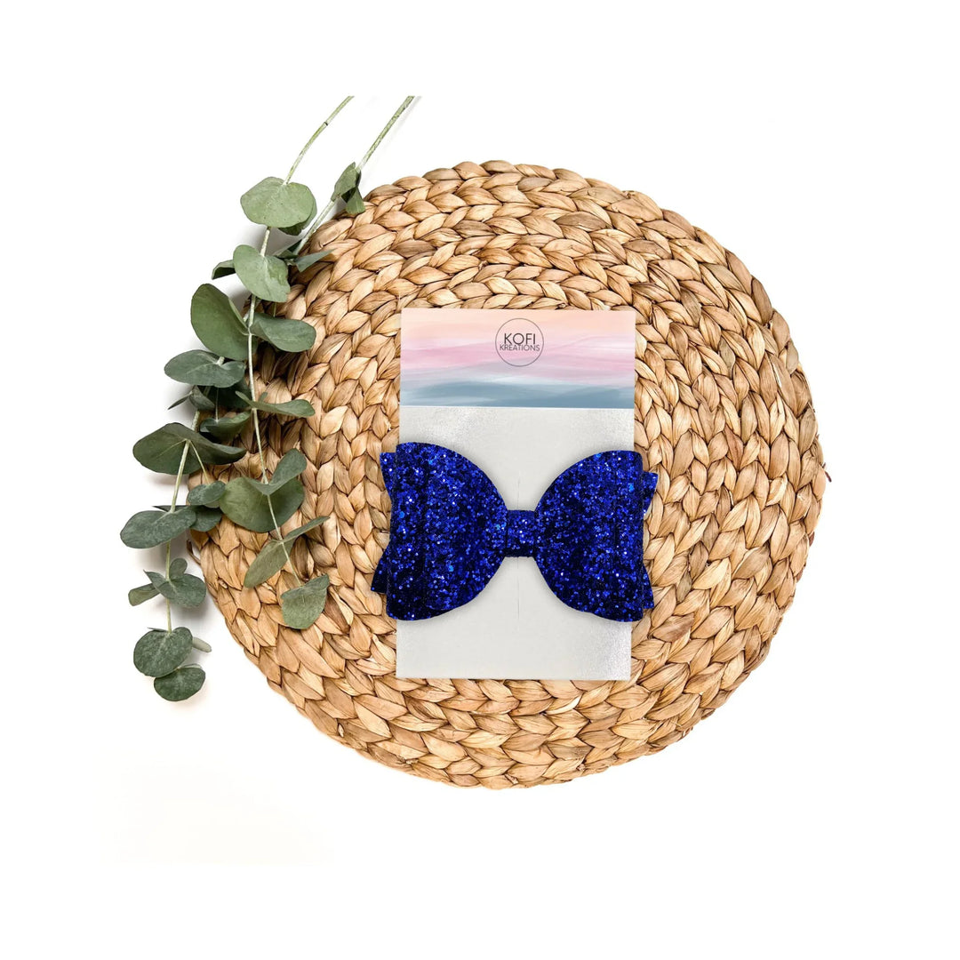 Royal Blue | Josie Glitter Hair Bow