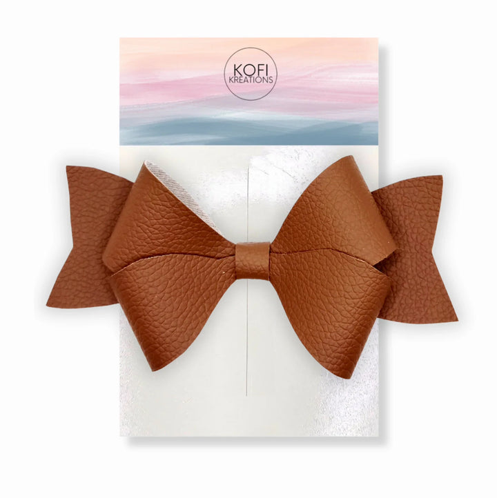 Brown Persephone Hair Bow