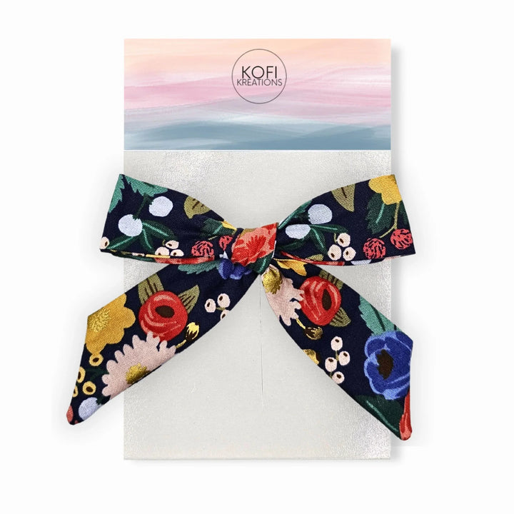 Audrey Blooming Blossoms - Hand-Tied Hair Bow