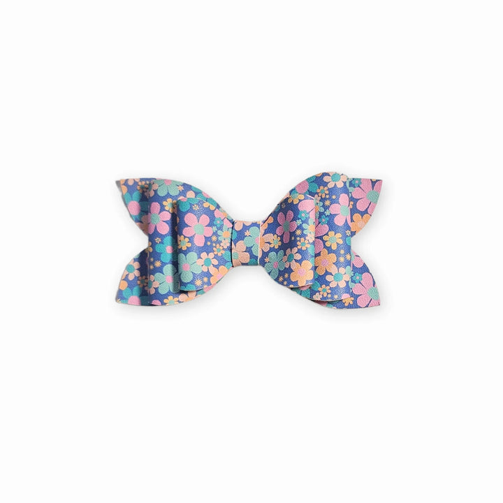 Luna | Aromatic Blossoms Faux Leather Hair Bow