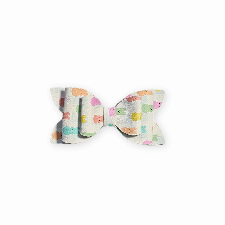 Luna | Happy Bunnies Faux Leather Hair Bow