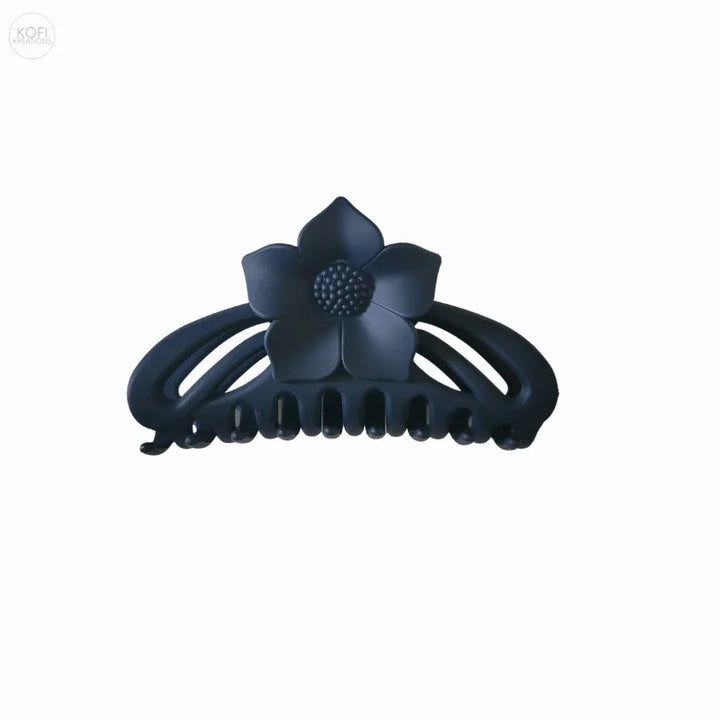 Blue Lotus Flower Hair Claw Clip