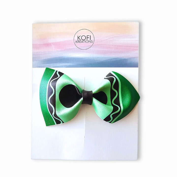 Crayon | Faux Leather Hair Bows