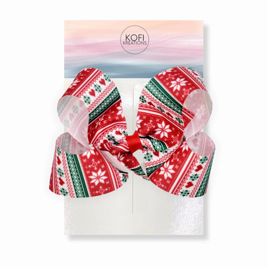 Sweater Weather Ribbon Hair Bow