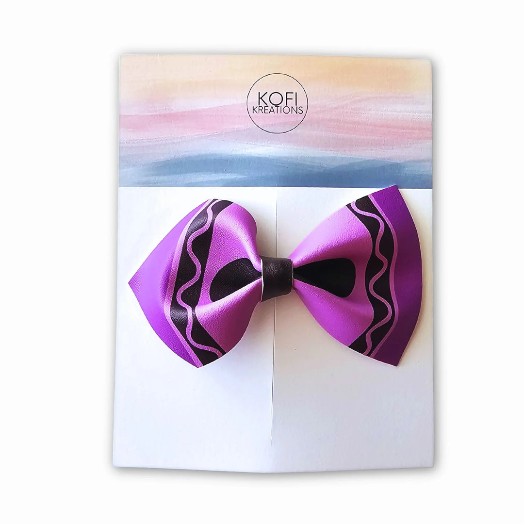 Crayon | Faux Leather Hair Bows