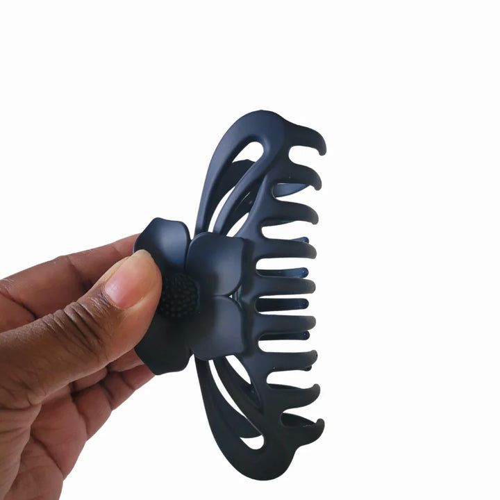 Blue Lotus Flower Hair Claw Clip