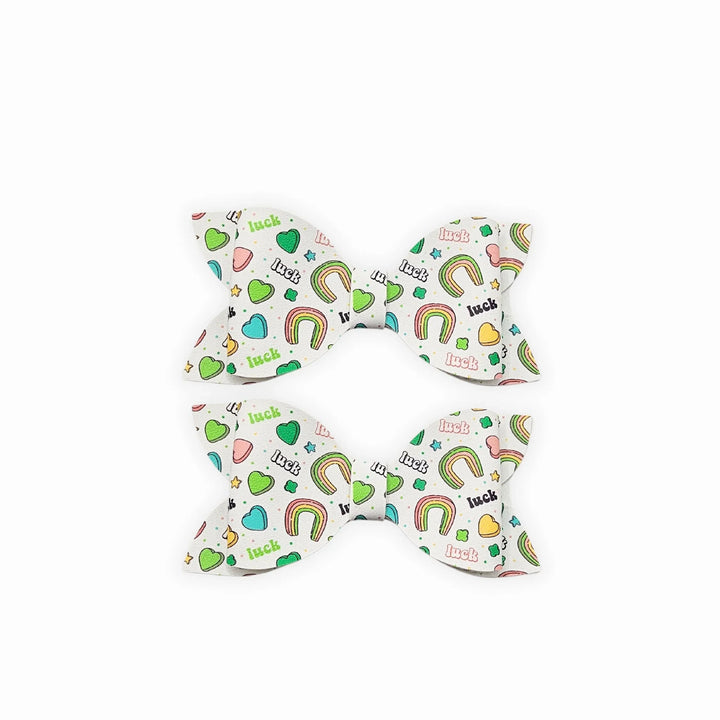 Luna | Leprechaun Luxe Faux Leather Hair Bows