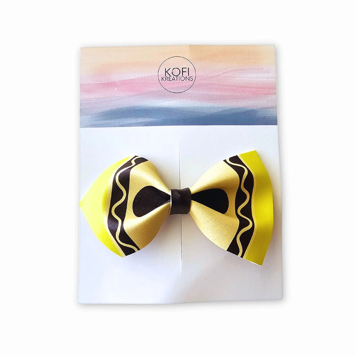 Crayon | Faux Leather Hair Bows