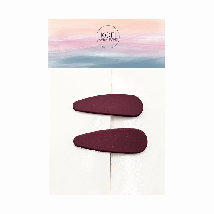 Oval Snap Hair Clips