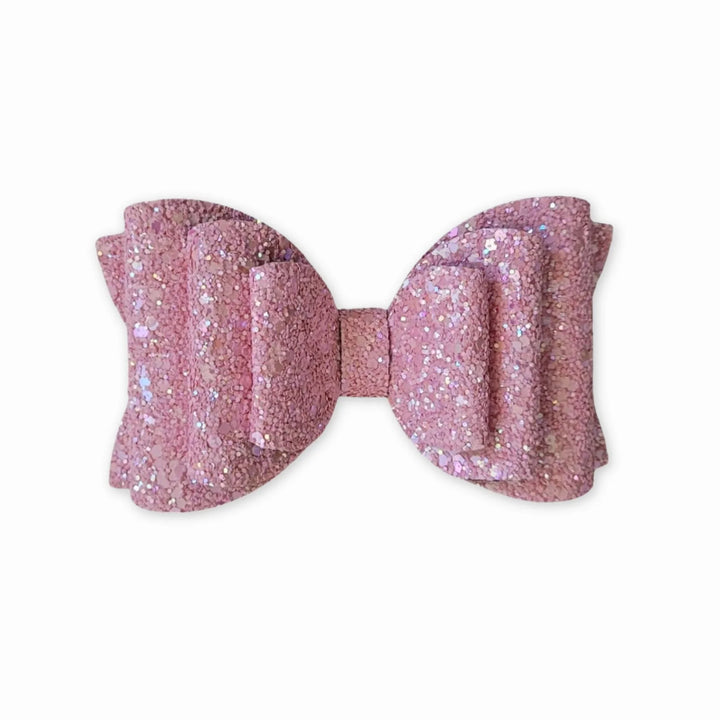 Josie | Pink Glitter Hair Bow