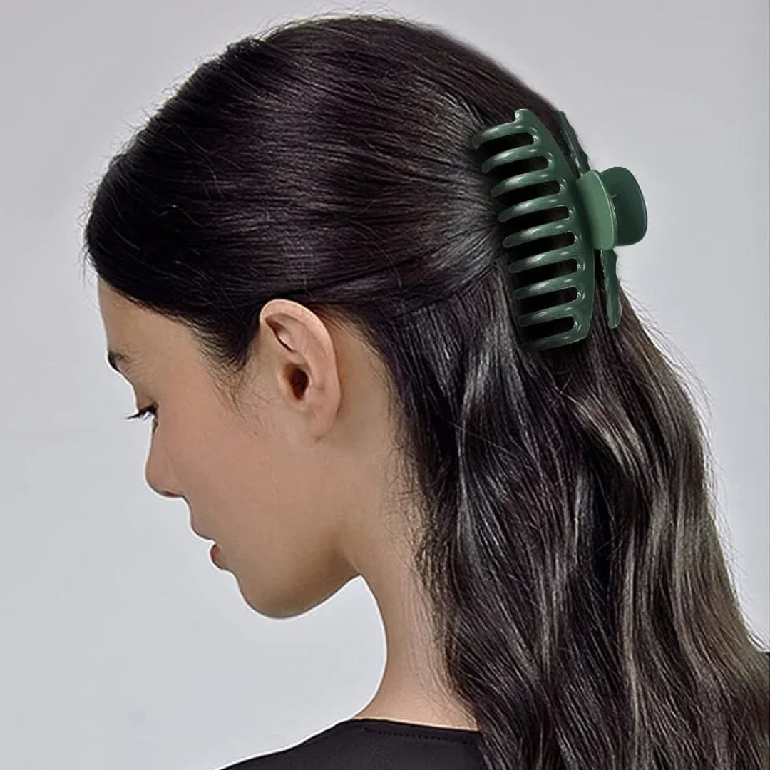 Purple Matte Hair Claw Clip