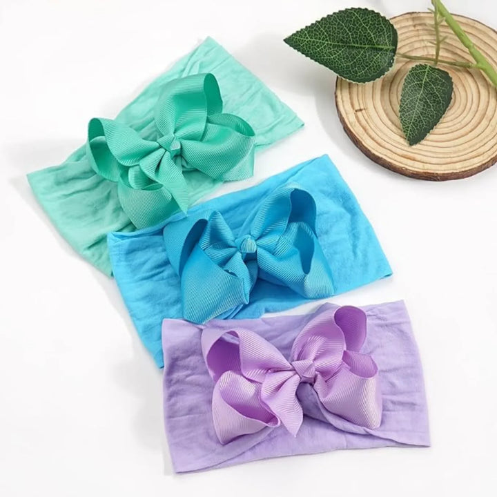 Gray Turban Bow Headband