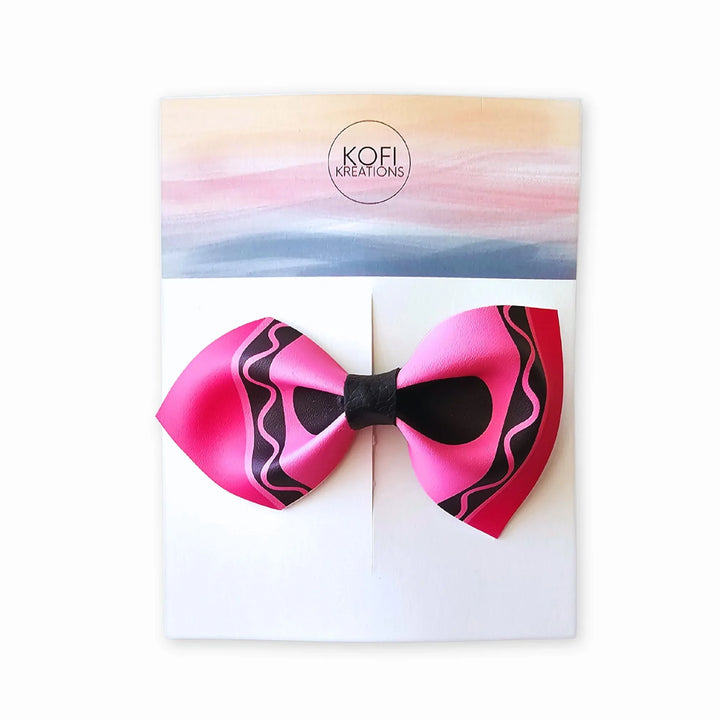 Crayon | Faux Leather Hair Bows