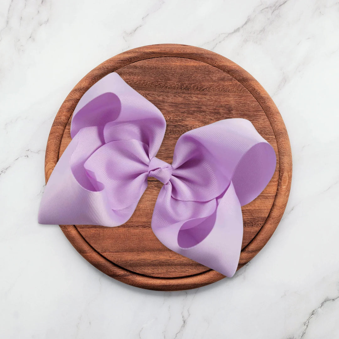 Lavender Grosgrain Ribbon Hair Bow