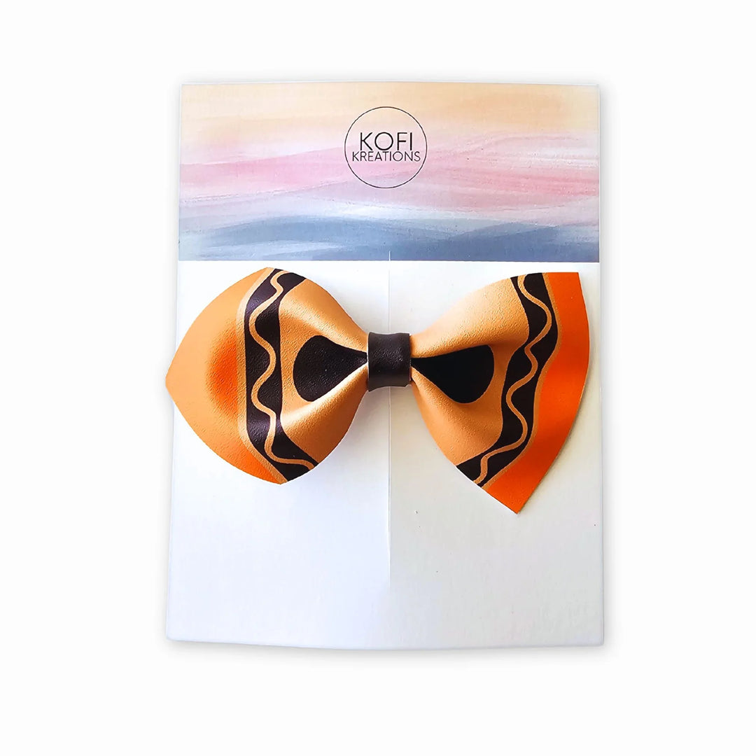 Crayon | Faux Leather Hair Bows