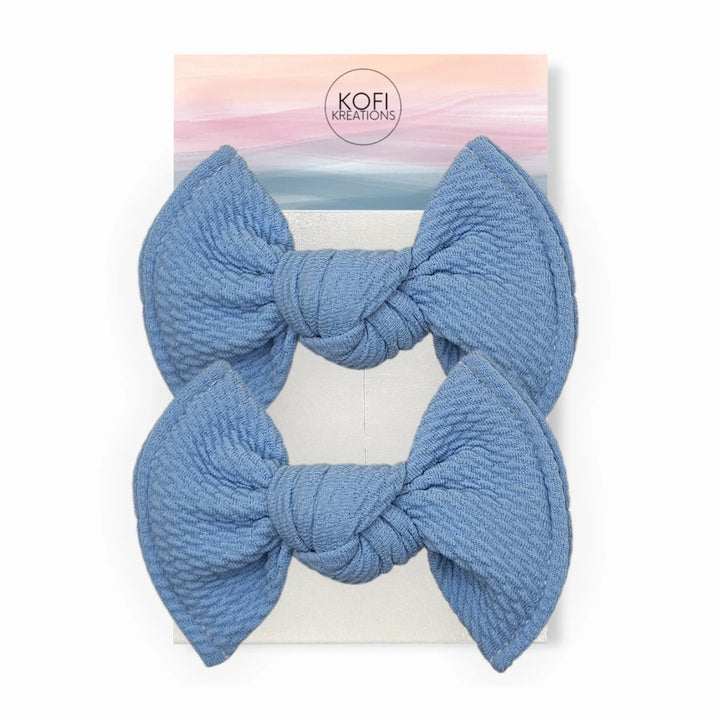 Light Blue | Knot Hair Bows