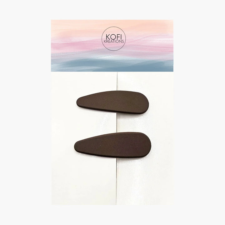 Oval Snap Hair Clips