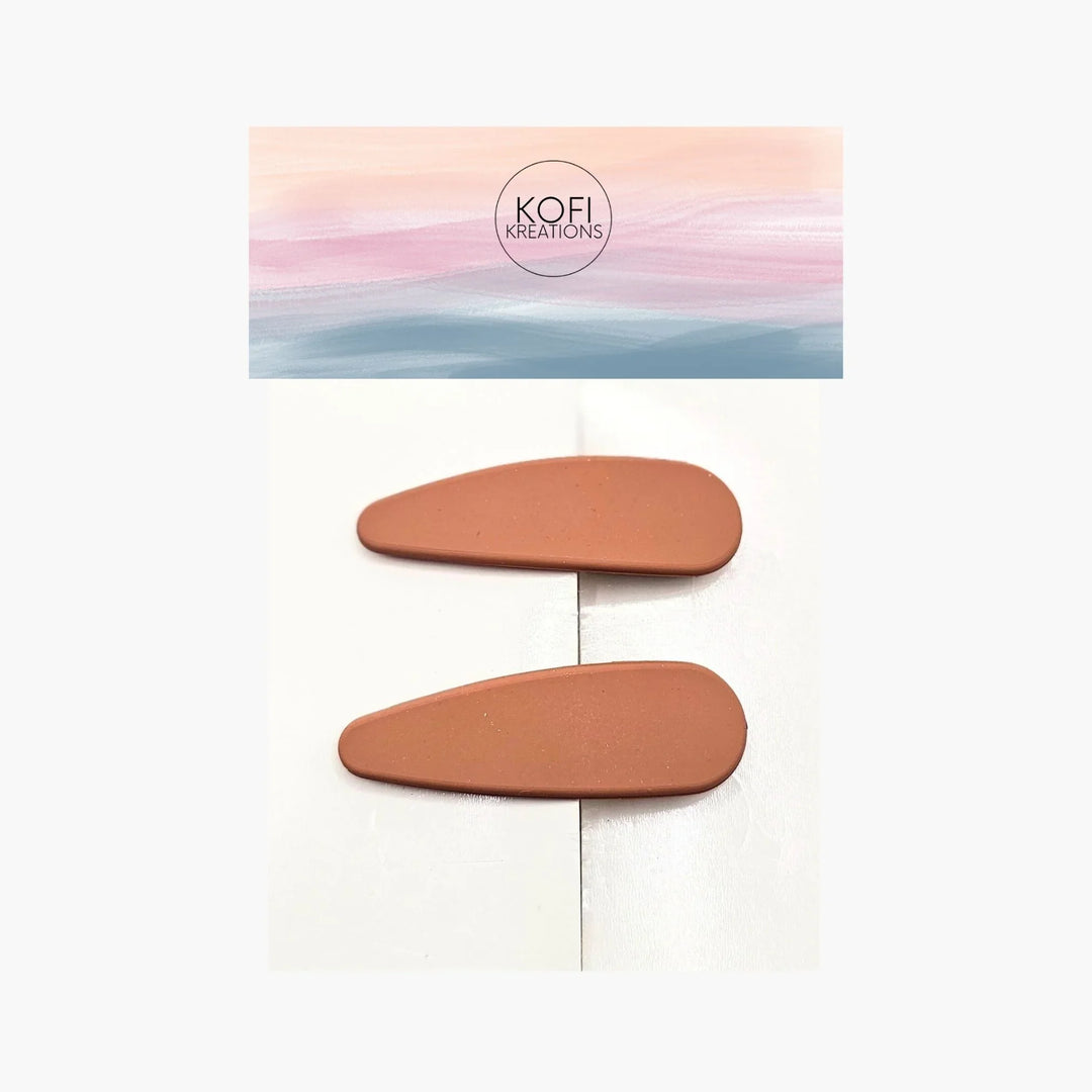 Oval Snap Hair Clips