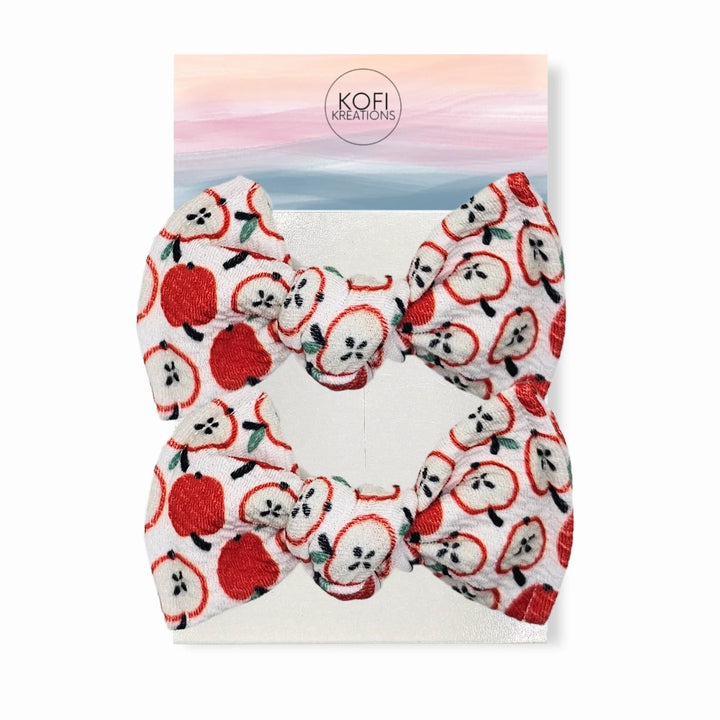 Apple |  Knot Hair Bows