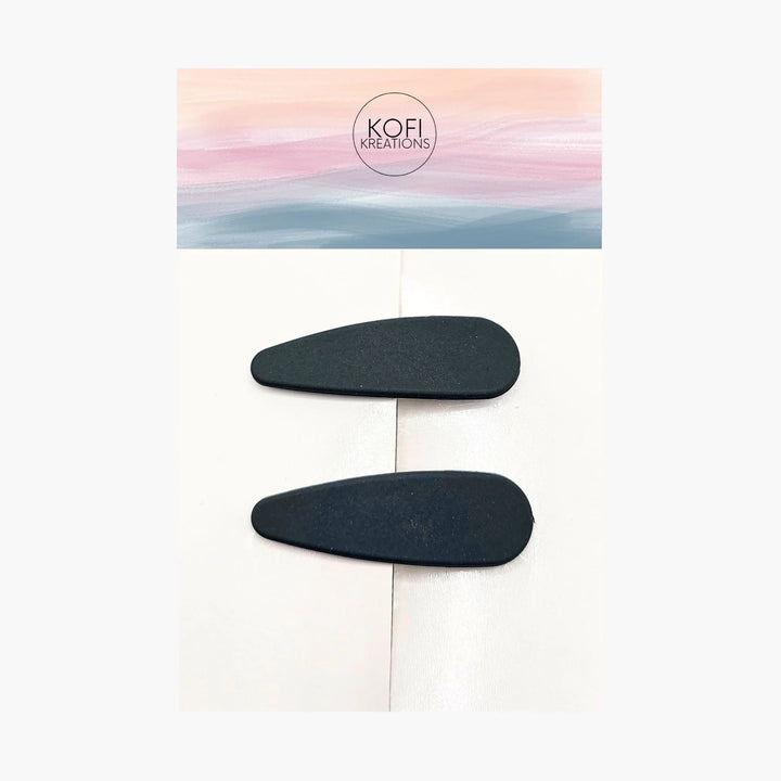 Oval Snap Hair Clips