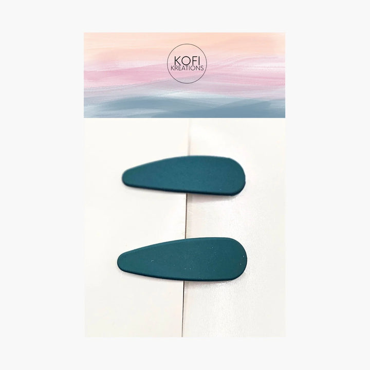 Oval Snap Hair Clips