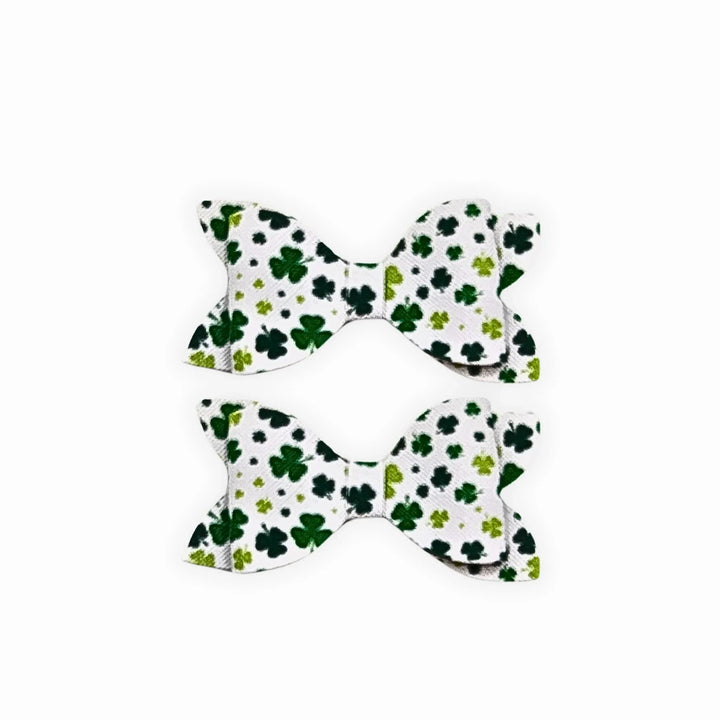 Luna | Luck Of The Irish Faux Leather Hair Bows