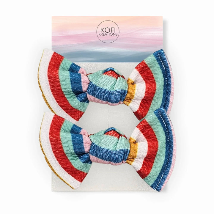 Multi-Stripe | Knot Hair Bows