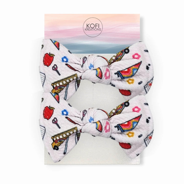 School Days | Knot Hair Bows