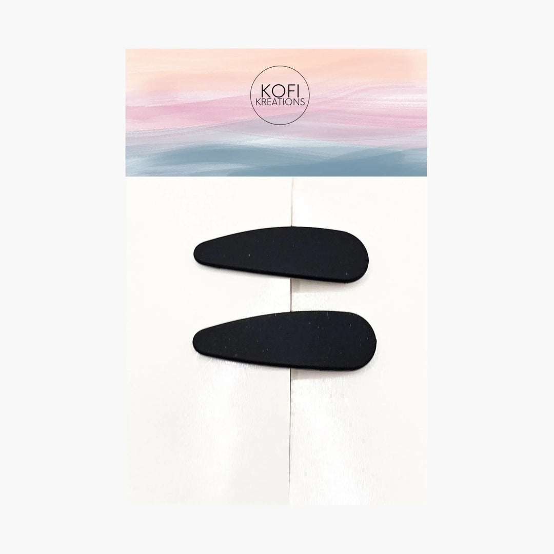 Oval Snap Hair Clips
