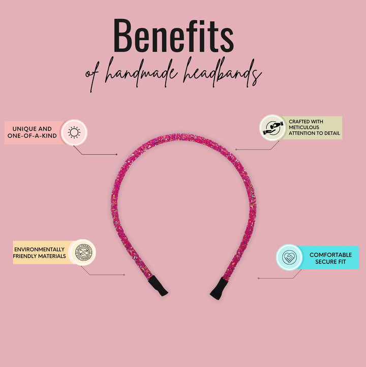 Pink | Glitter Headband