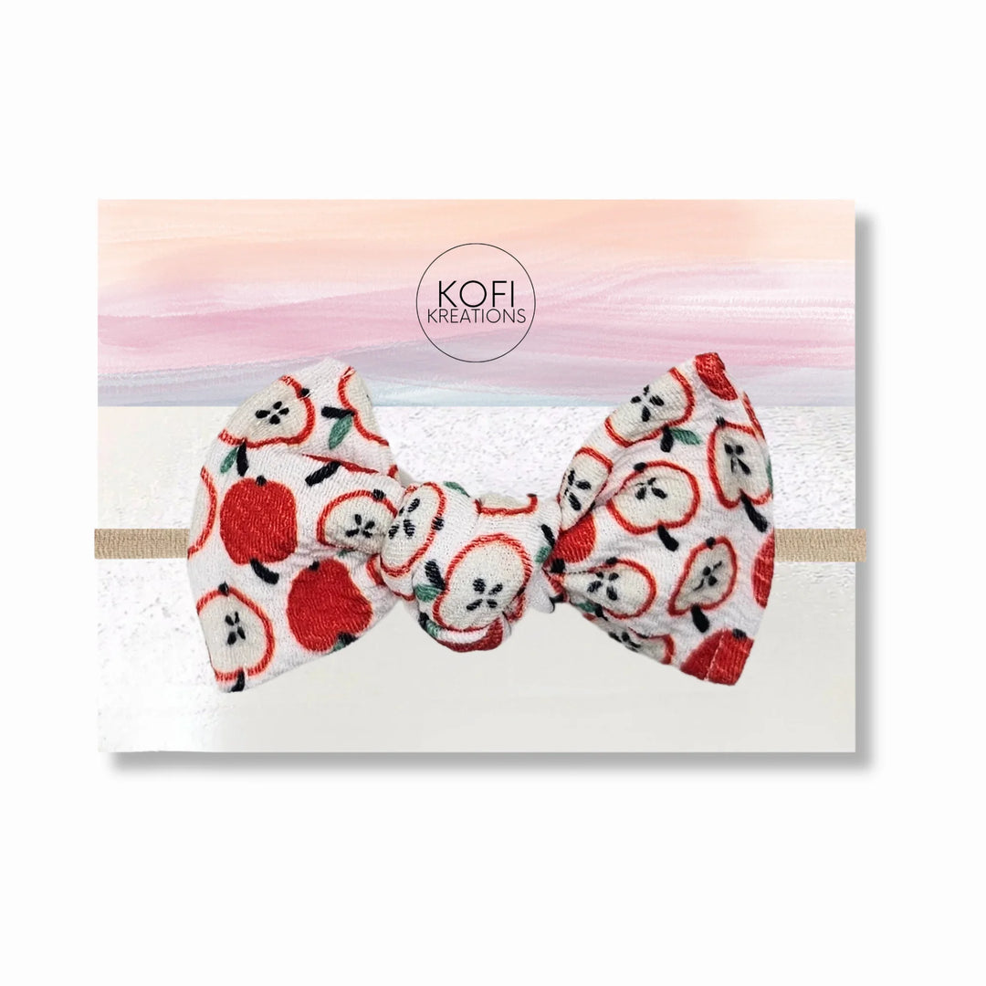 Apple |  Knot Hair Bows