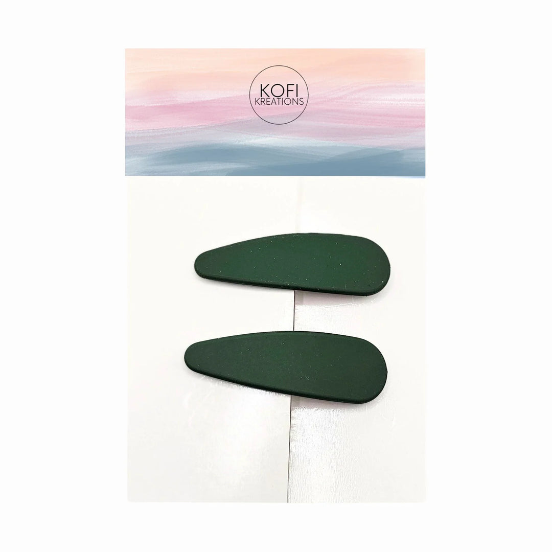 Oval Snap Hair Clips
