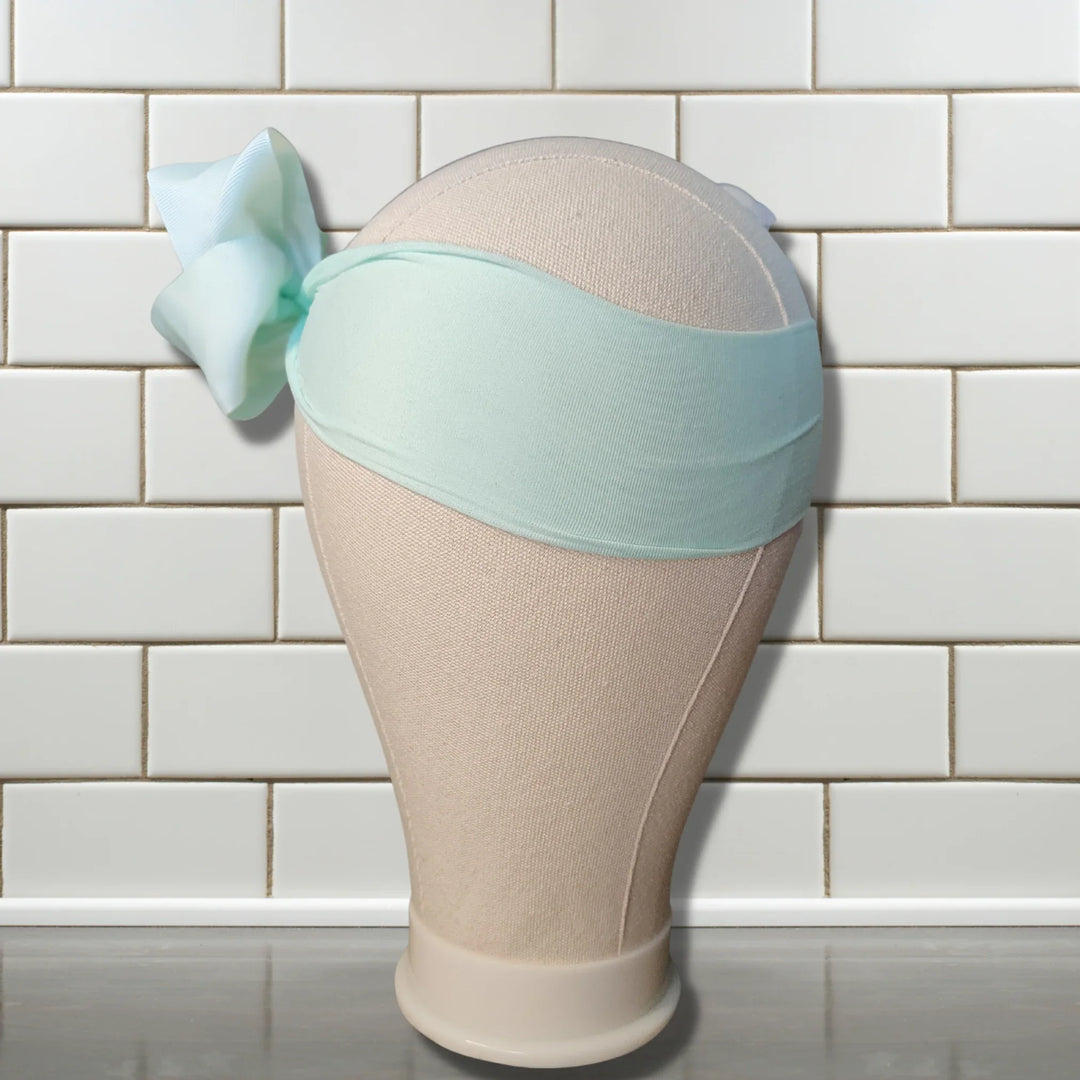 Mint Green Turban Bow Headband