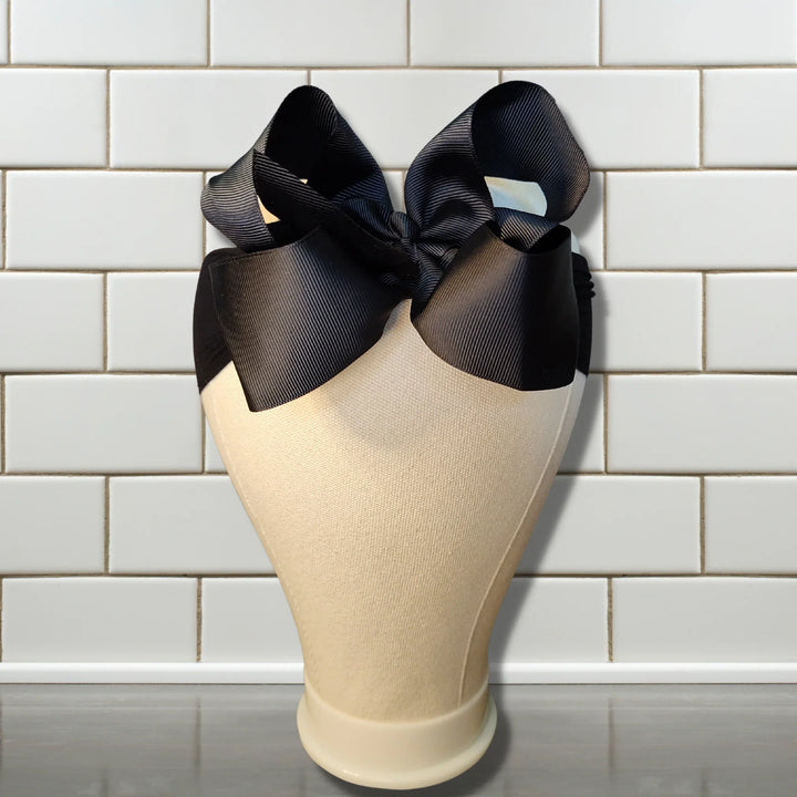 Black Turban Bow Headband