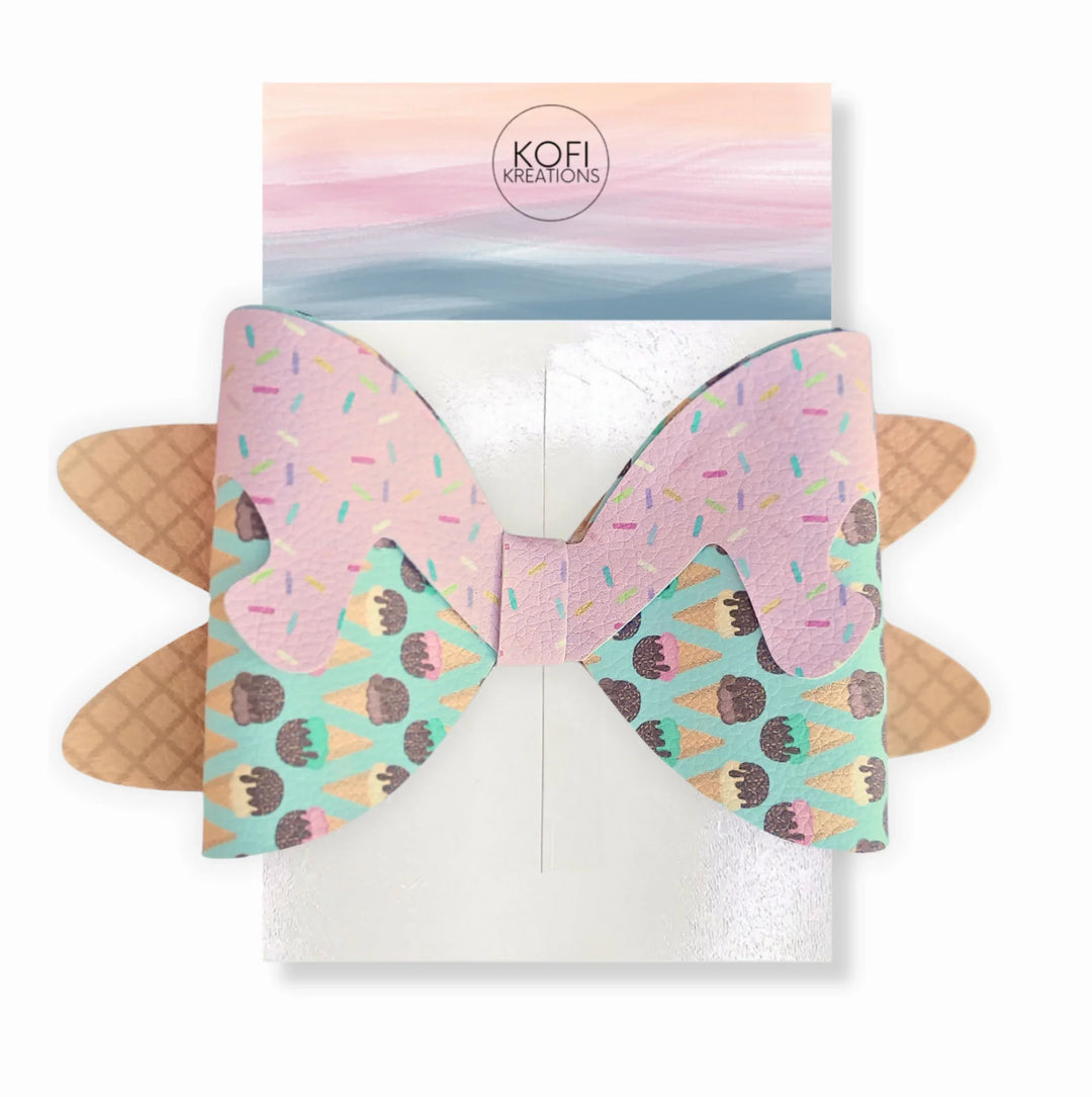 Ice Cream Sprinkles Hair Bow