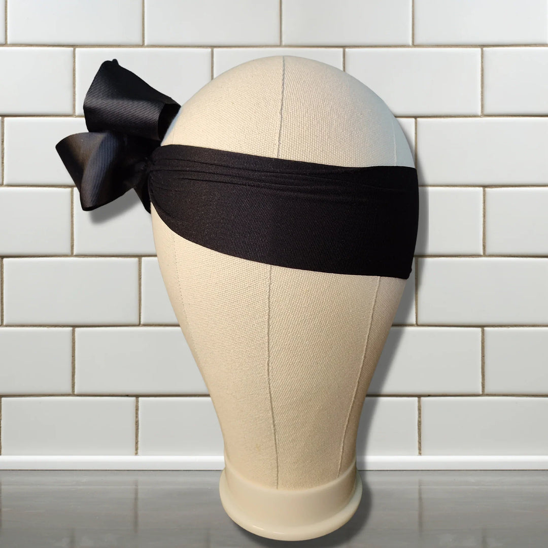 Black Turban Bow Headband
