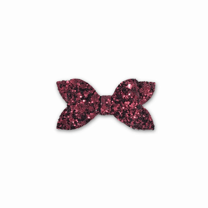 Luna | Roseberry Glitter Hair Bow