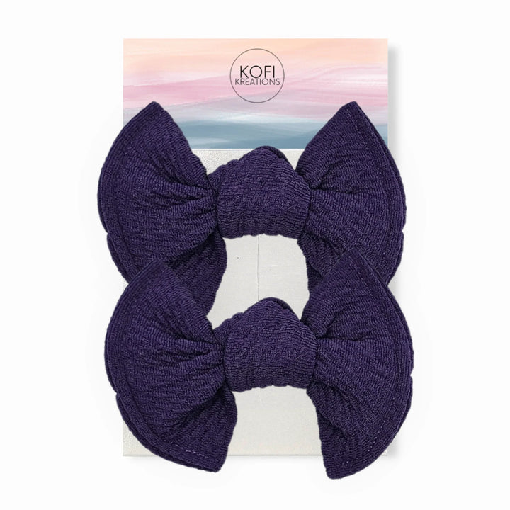Purple | Knot Hair Bows