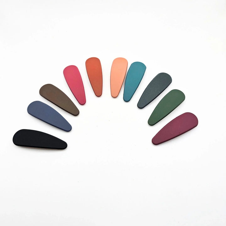 Oval Snap Hair Clips