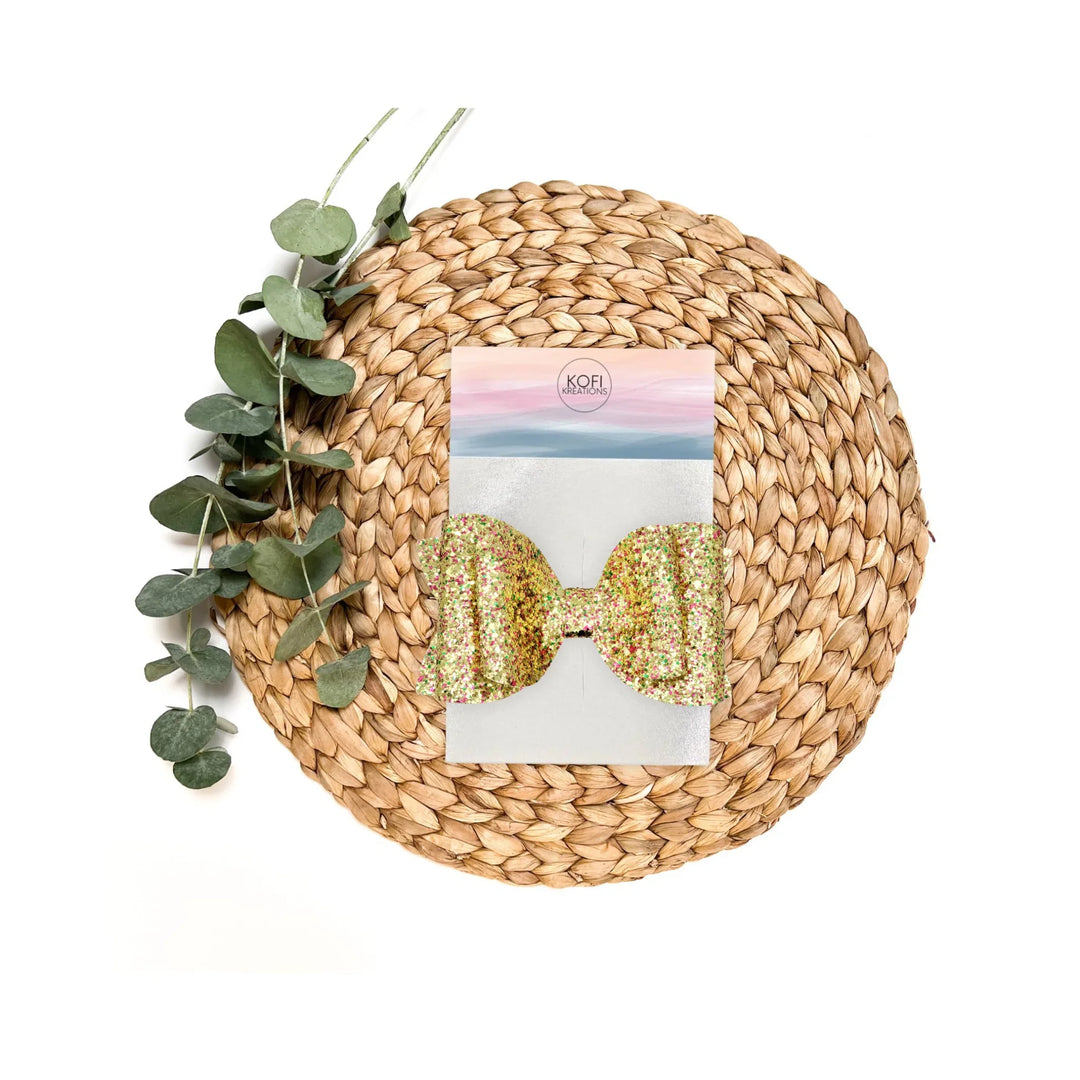 Gold | Josie Glitter Hair Bow