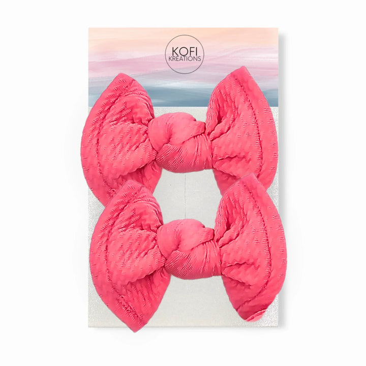 Pink | Knot Hair Bows