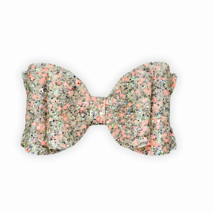 A Sparkle of Pink | Josie Glitter Hair Bow