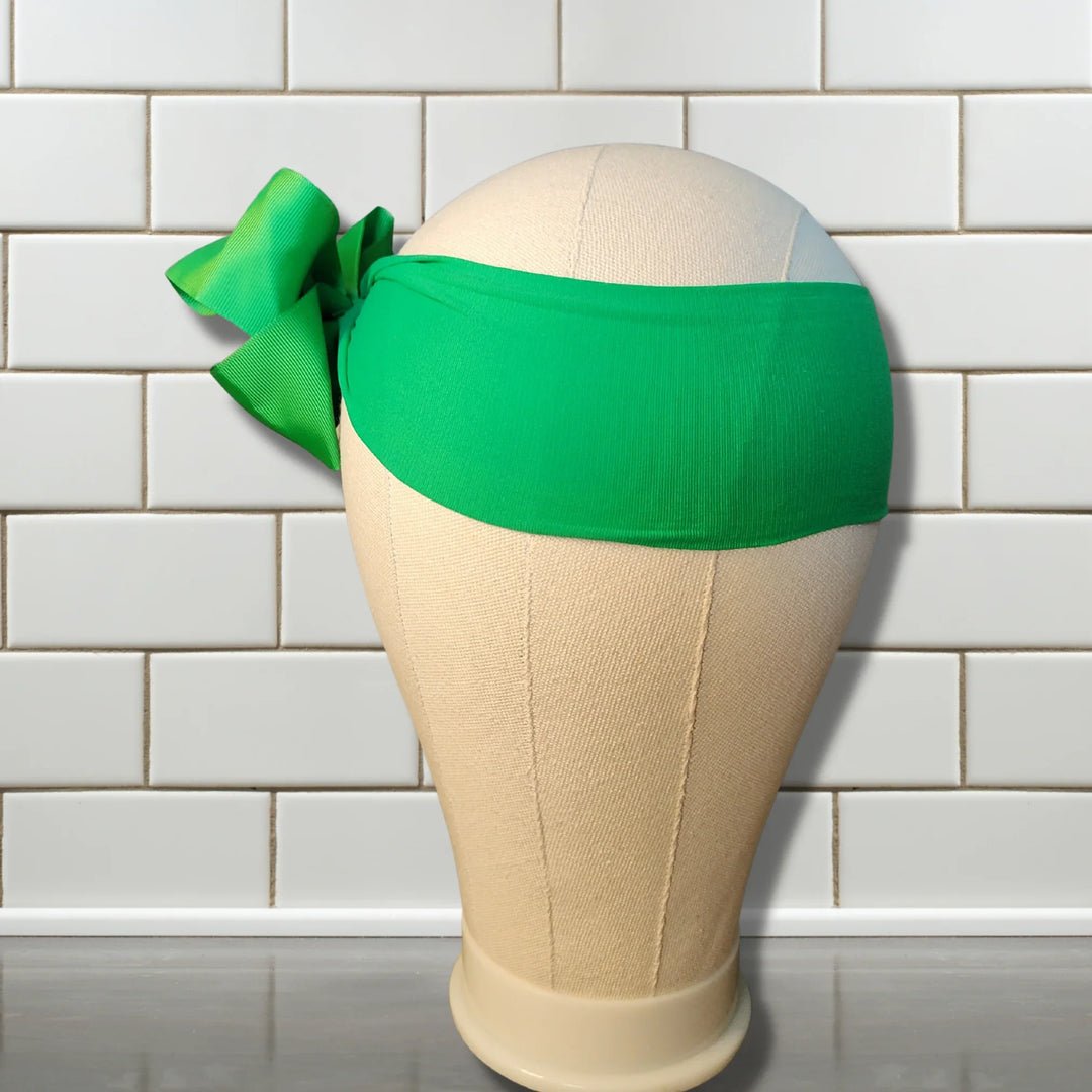 Green Turban Bow Headband