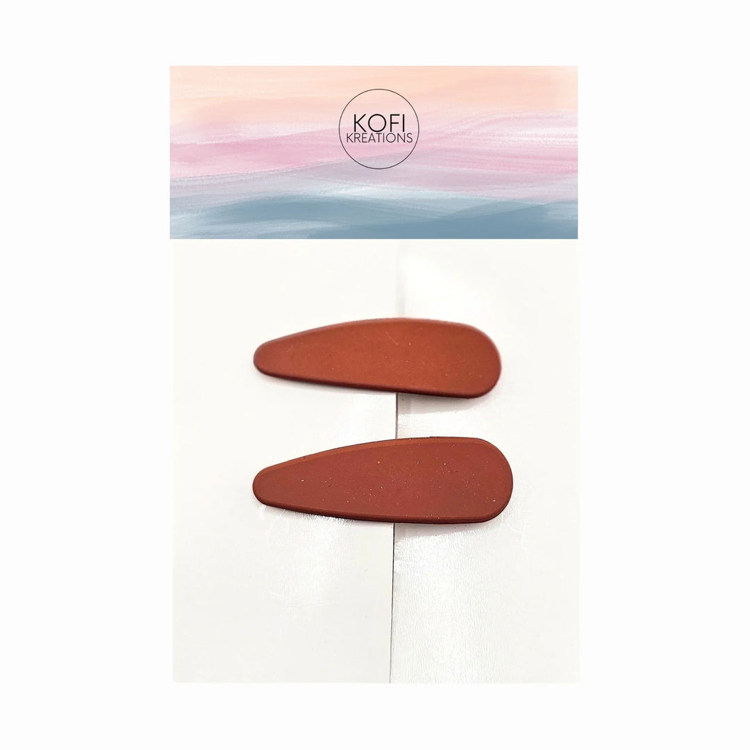 Oval Snap Hair Clips
